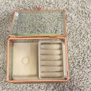 Glass and Copper Jewelry Box